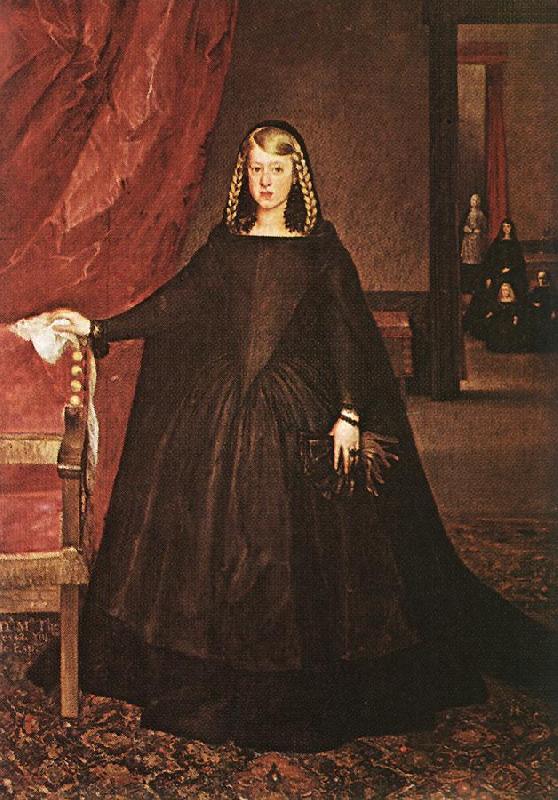 MAZO, Juan Bautista Martinez del The Empress Dona Margarita de Austria in Mourning Dress h France oil painting art
